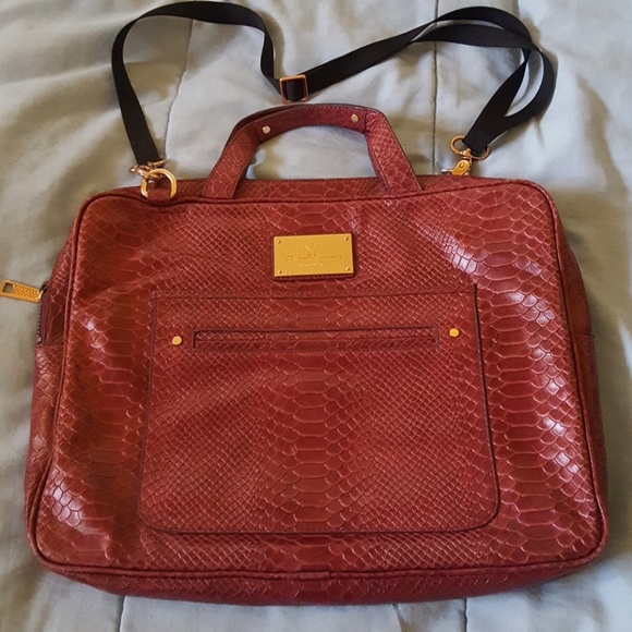 Rebecca Minkoff Handbags - Rebecca Minkoff Briefcase Bag Laptop Snake Leather